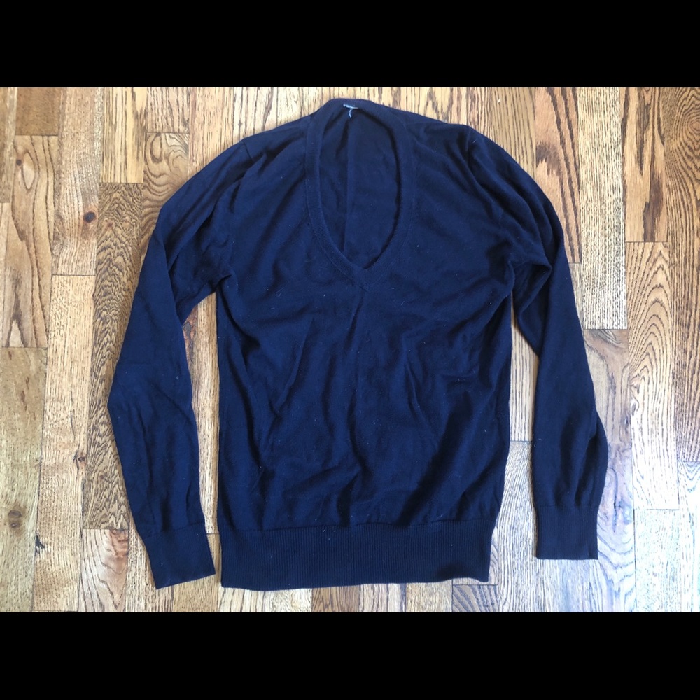 JCrew Factory Cotton Vneck Sweater